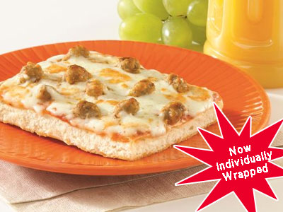 TONY'S® 3.2x5" WG Turkey Sausage Cheese/Cheese Substitute Breakfast Pizza IW